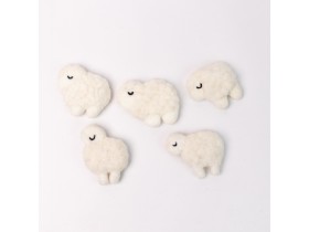 Needle Felt Flat Sheep - Felt and Yarn