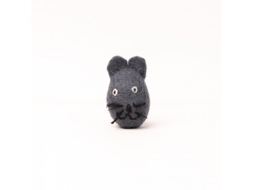 Felted Cat Head with Whiskers