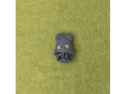 Felted Cat Head with Whiskers