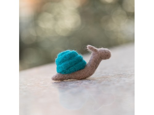 7cm Wool Felt Snail