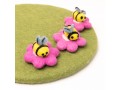 Felt Bumble Bee with Flower - Felt and Yarn Felt Bumble Bee with Flower - Felt and Yarn