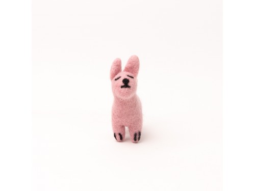 Pink Felt Easter Bunny Ornament