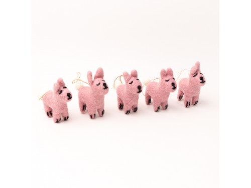 Pink Felt Easter Bunny Ornament
