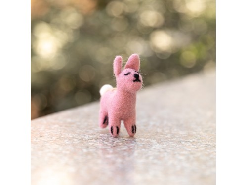 Pink Felt Easter Bunny Ornament