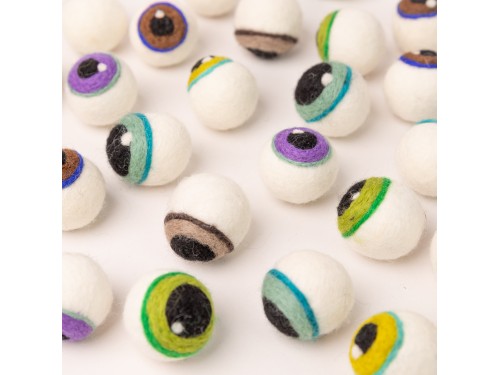 3cm Creepy Halloween Felt Eyeballs