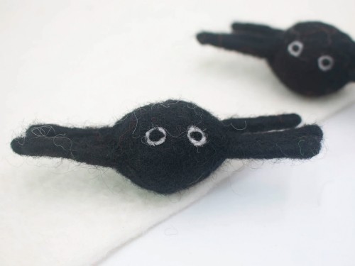 3cm Halloween Felt Spider