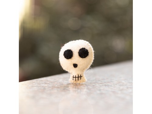 6.5cm Halloween Wool Felt Skull
