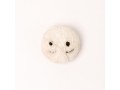 8cm White Felt Mummy Head Ornament