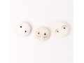 8cm White Felt Mummy Head Ornament