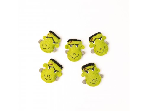 8cm Wool Felt Frankenstein Head