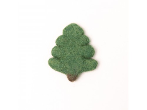 8cm Mini Green Felt Christmas Tree