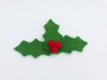 Felt Christmas Holly Mistletoe Ornament