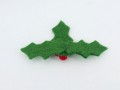 Felt Christmas Holly Mistletoe Ornament