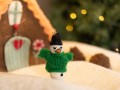 10cm Wool Felt Winter Snowman