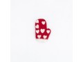 Wool Felt Red Mitten for Christmas Decorations