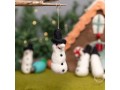 Christmas Felt Snowman with Hat - Felt and Yarn Christmas Felt Snowman with Hat - Felt and Yarn