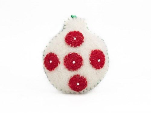 Felt Christmas Baubles Ornament with Dots