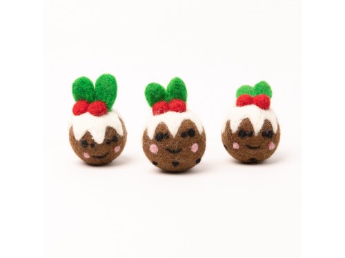 4cm Felt Mini Christmas Pudding