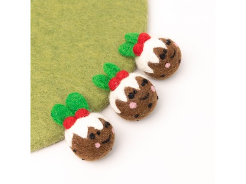 4cm Felt Mini Christmas Pudding