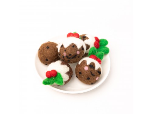 4cm Felt Mini Christmas Pudding