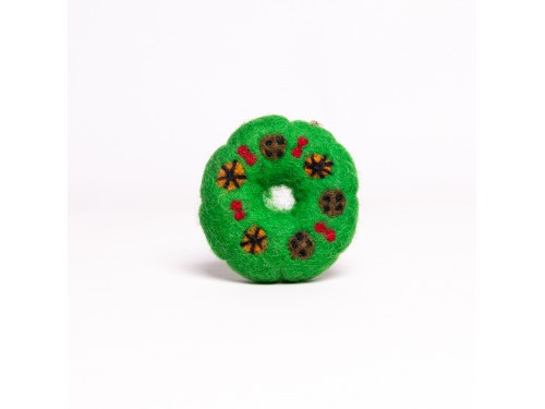 Mini Christmas Felted Wreath