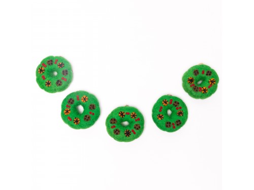 Mini Christmas Felted Wreath