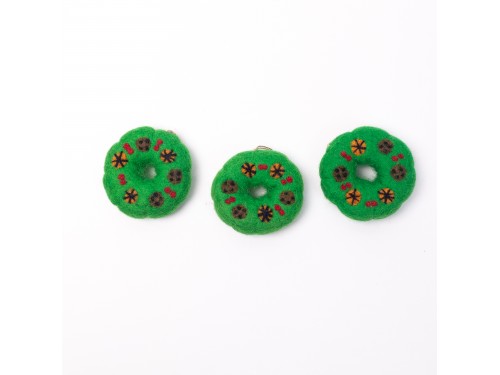 Mini Christmas Felted Wreath