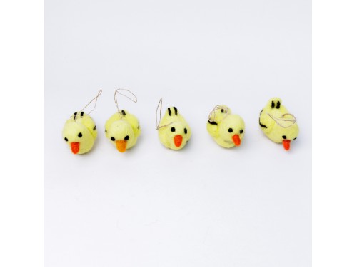 Spring Yellow Felted Chick