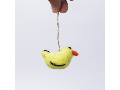 Spring Yellow Felted Chick