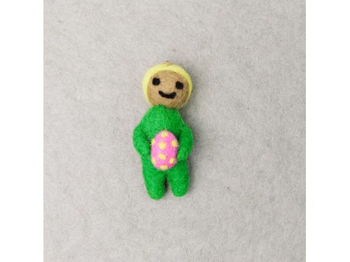 Felt Easter Ornament with Spotted Easter Egg