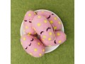 Pink Felt Easter Egg with Yellow Dots