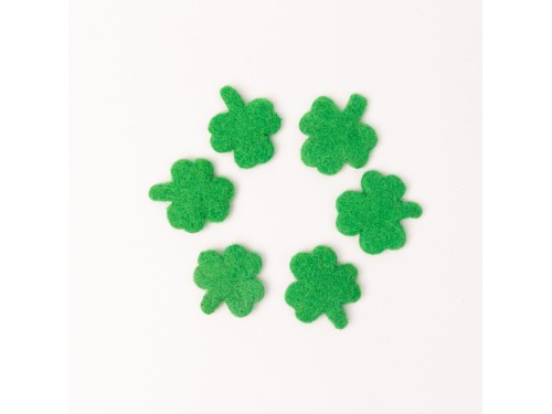 4-5cm Green Felt Clover