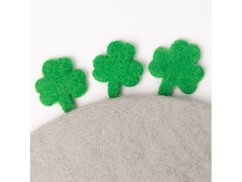 4-5cm Green Felt Clover