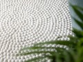 Cream White Wool Felt Ball Rug - Felt and Yarn Cream White Wool Felt Ball Rug - Felt and Yarn