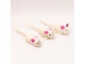 Wool Felt White Mouse - Felt and Yarn Wool Felt White Mouse - Felt and Yarn