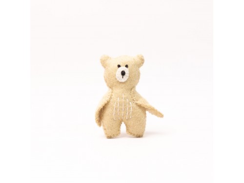 11cm Cute Stitched Felt Teddy Bear