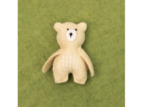 11cm Cute Stitched Felt Teddy Bear