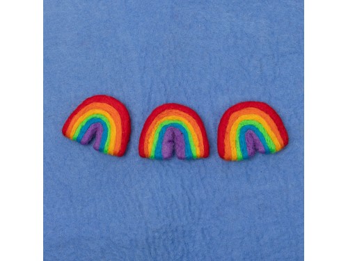 7x6cm Classic Felt Rainbow
