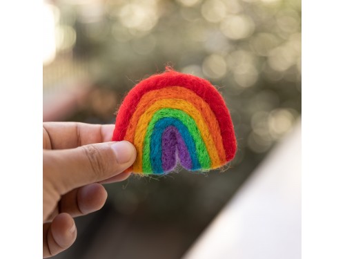 7x6cm Classic Felt Rainbow