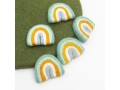 7x6cm Sky Pastel Felted Rainbow