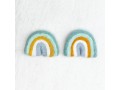 7x6cm Sky Pastel Felted Rainbow