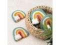 7x6cm Pastel Felt Rainbow with Cloud
