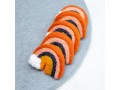 Navy & Peach Felt Rainbow with Cloud