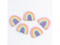 7x6cm Light Pink Felt Rainbow