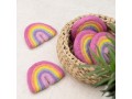 7x6 cm Pink Pastel Felt Rainbow - Felt and Yarn 7x6 cm Pink Pastel Felt Rainbow - Felt and Yarn