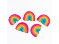 7x6cm Magenta Multi-Color Felt Rainbow