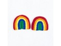Bright Red Rainbow Felt Shape