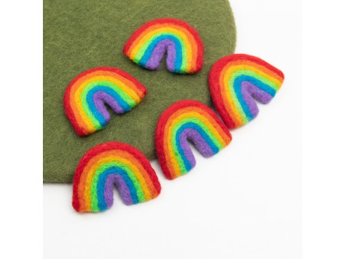 Classic Felt Rainbow with Red Base