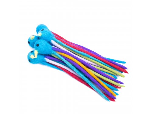 Wholesale Wool Felt Bird Cat Toy Pack