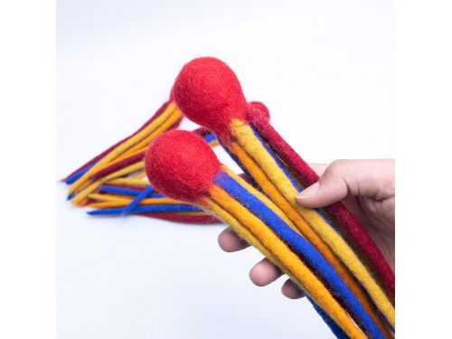 Felt Feather Toy – Wool Cat Toy | Handmade in Nepal